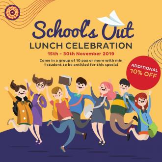 Seoul Garden School Out Lunch Celebration Promotion Additional 10% OFF (15 November 2019 - 30 November 2019)
