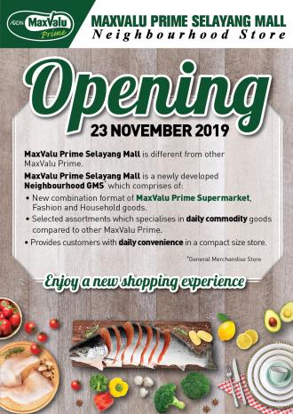 AEON MaxValu Prime Selayang Mall Opening Promotion (23 November 2019 - 1 December 2019)