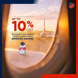 Emirates Airlines up to 10% OFF Promotion with Hong Leong Bank Card (8 November 2019 - 31 December 2019)