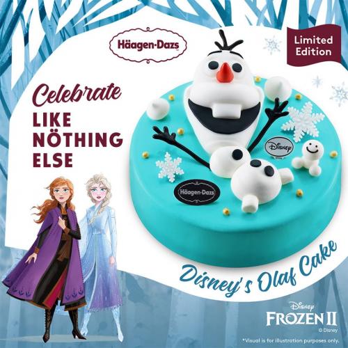 Haagen-Dazs Limited Edition Disney's Olaf Cake