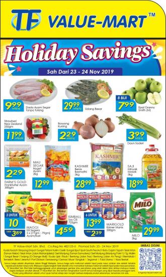 TF Value-Mart Holiday Savings Promotion (23 November 2019 - 24 November 2019)