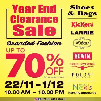 Branded Fashion Year End Clearance Sale up to 70% OFF at Sunway Nexis (22 November 2019 - 1 December 2019)