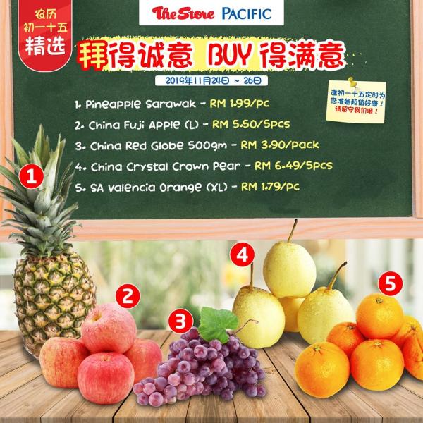 The Store and Pacific Hypermarket Fresh Fruit Promotion (24 November 2019 - 26 November 2019)