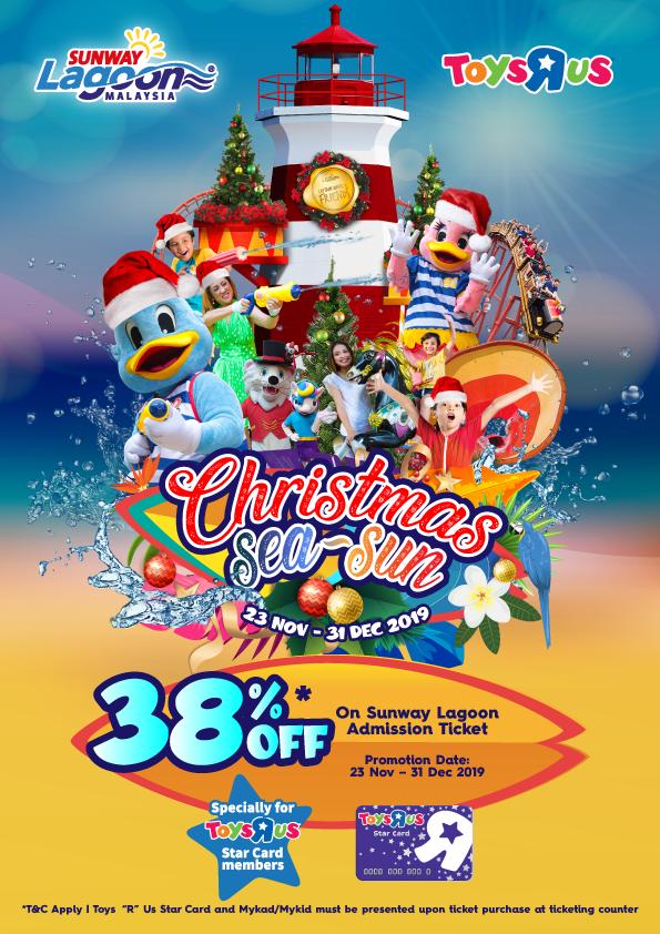 Sunway Lagoon 38% OFF Promotion with Toys R Us Star Card (23 November 2019 - 31 December 2019)