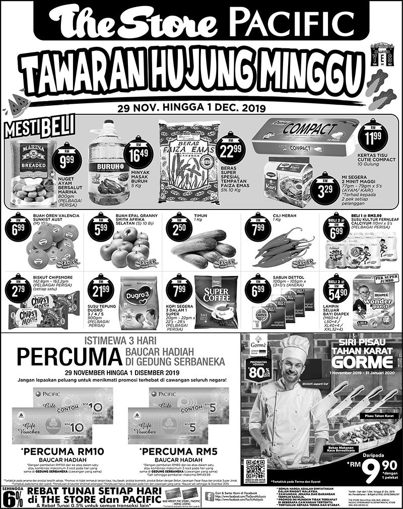 The Store and Pacific Hypermarket Weekend Promotion (29 November 2019 - 1 December 2019)