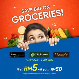 Touch 'n Go eWallet Groceries RM5 OFF Promotion (14 November 2019 - 8 January 2020)