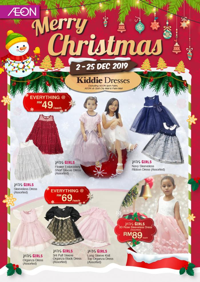AEON Christmas Kiddie Dresses Promotion (2 December 2019 - 25 December 2019)