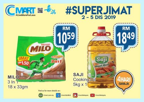 C-MART Super Jimat Promotion (2 December 2019 - 5 December 2019)