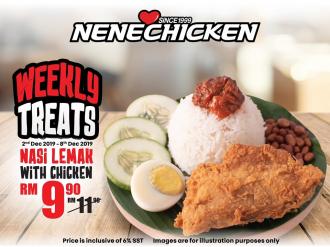 Nene Chicken Weekly Treats Promotion Nasi Lemak With Chicken only RM9.90 (2 December 2019 - 8 December 2019)