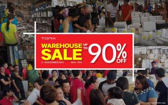 TORA Warehouse Clearance Sale Up To 90% OFF (5 Dec 2019 - 8 Dec 2019)
