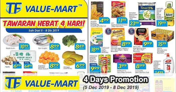 TF Value-Mart 4 Days Promotion (5 Dec 2019 - 8 Dec 2019)