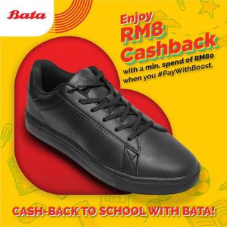 Bata RM8 Cashback Promotion Pay with Boost (valid until 31 December 2019)