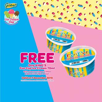 Giant Ice Cream Day FREE Ice Cream (7 December 2019)