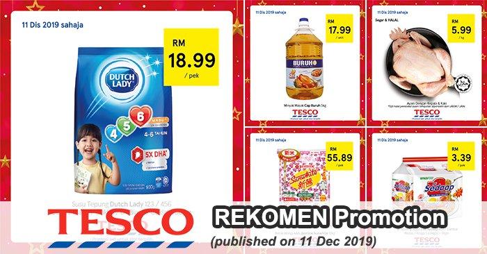 Tesco REKOMEN Promotion published on 11 December 2019