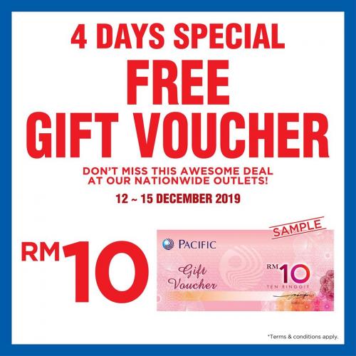 The Store and Pacific Hypermarket Weekend Promotion FREE Gift Voucher (12 December 2019 - 15 December 2019)