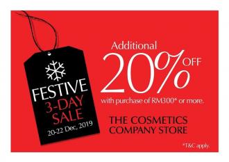 The Cosmetics Company Store Special Sale at Johor Premium Outlets (20 December 2019 - 22 December 2019)