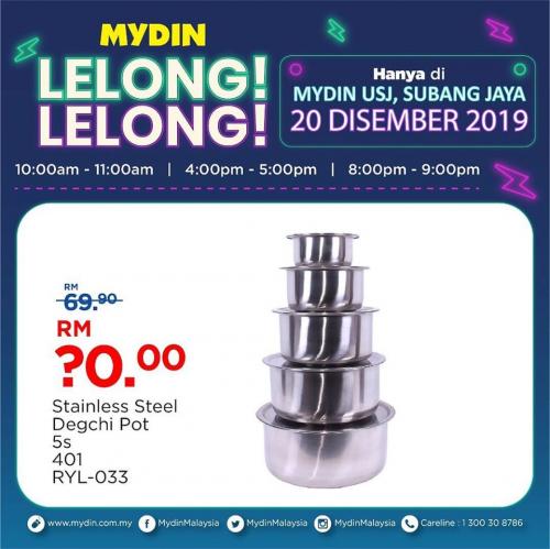 MYDIN USJ Subang Jaya Lelong Lelong Promotion (20 December 2019)