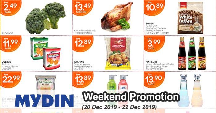 MYDIN Weekend Promotion (20 Dec 2019 - 22 Dec 2019)