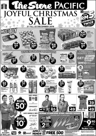 The Store and Pacific Hypermarket Christmas Promotion (21 Dec 2019 - 22 Dec 2019)