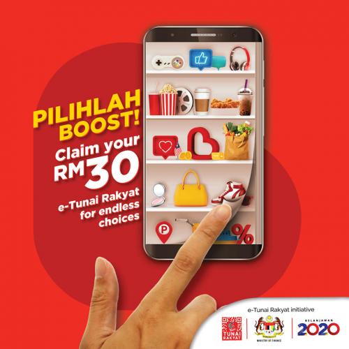 Boost Claim RM30 e-Tunai Rakyat Incentive (15 January 2020 onwards)