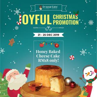 Original Cake Christmas Promotion Honey Baked Cheese Cake only RM18 (21 December 2019 - 25 December 2019)