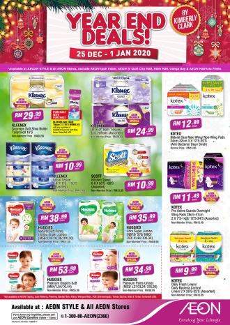 AEON Kimberly Clark Year End Promotion (25 December 2019 - 1 January 2020)