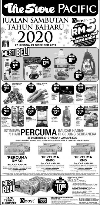 The Store and Pacific Hypermarket New Year Promotion (27 December 2019 - 29 December 2019)