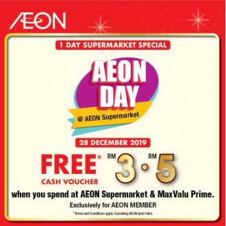 AEON Day Promotion FREE Voucher (28 December 2019)