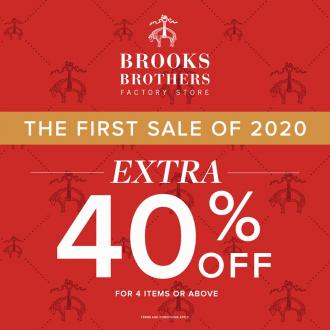 Brooks Brothers 2020 The First Sale Extra 40% OFF Promotion at Genting Highlands Premium Outlets (1 January 2020 - 5 January 2020)