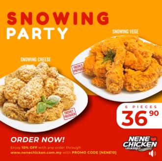Nene Chicken Snowing Party Promotion