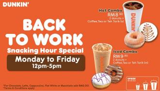 Dunkin' Donuts Back To Work Snacking Hour Special Promotion