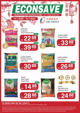 Econsave Rice Promotion (10 January 2020 - 12 January 2020)