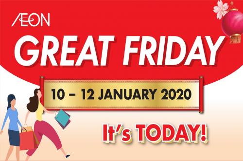AEON Great Friday Promotion (10 January 2020 - 12 January 2020)