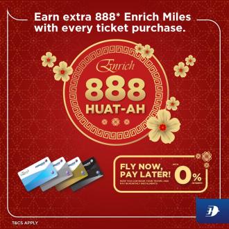 Malaysia Airlines CNY Promotion FREE 888 Enrich Miles (17 Jan 2020 - 26 Jan 2020)