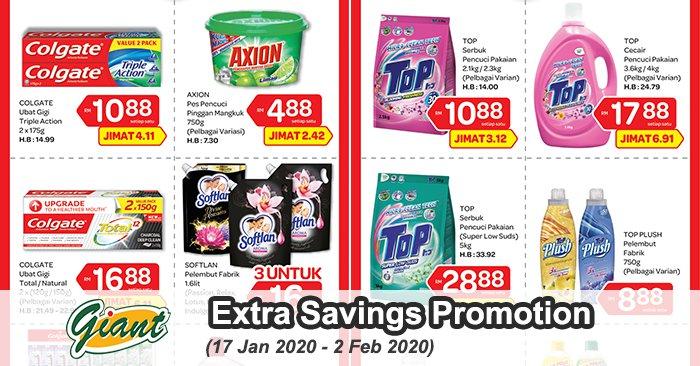 Giant Extra Savings Promotion (17 Jan 2020 - 2 Feb 2020)