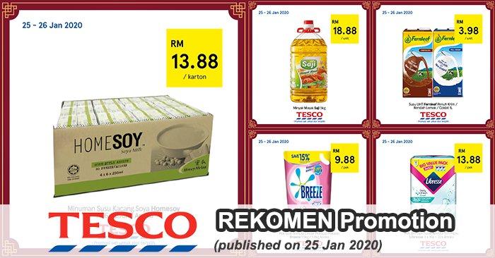 Tesco REKOMEN Promotion published on 25 January 2020