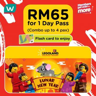 Legoland 1 Day Pass only RM65 Promotion with Watsons Member Card (valid until 31 March 2020)