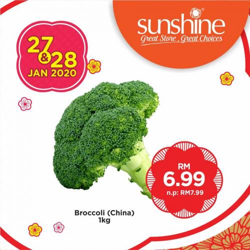 Sunshine Chinese New Year Promotion (27 January 2020 - 28 January 2020)