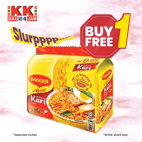 KK Super Mart Maggi Buy 1 FREE 1 Promotion (while stocks last)