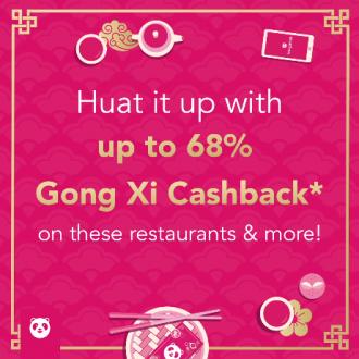 Food Panda CNY Up To 68% Gong Xi Cashback Promotion