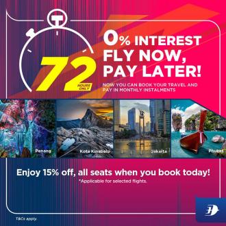 Malaysia Airlines 72 Hours Sale 15% OFF (3 Feb 2020 - 5 Feb 2020)