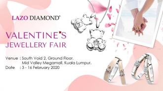 Lazo Diamond Valentine's Jewellery Fair Sale at Mid Valley (3 February 2020 - 16 February 2020)