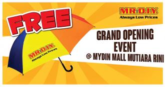 MR DIY MYDIN Mutiara Rini Opening Promotion (15 February 2020 - 16 February 2020)