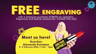 Guardian FREE Engraving at Alamanda Putrajaya (8 February 2020 - 9 February 2020)
