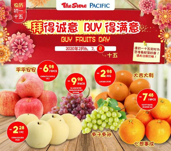 The Store and Pacific Hypermarket Fresh Fruit Promotion (6 February 2020 - 8 February 2020)