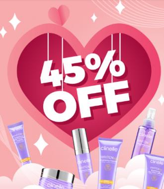 Clinelle Valentine's Promotion up to 45% off