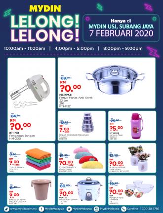 MYDIN USJ Subang Jaya Lelong Lelong Promotion (7 February 2020 - 9 February 2020)
