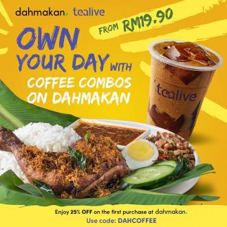 Tealive Coffee Combo Promotion As Low As RM19.90 on Dahmakan (12 Feb 2020 - 14 Feb 2020)