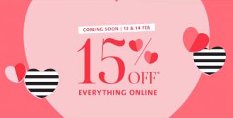 Sephora Online Valentine's Day Sale 15% OFF (12 February 2020 - 14 February 2020)