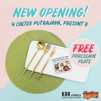 KRR Express Caltex Putrajaya Presint 8 Opening Promotion FREE Porcelain Plate